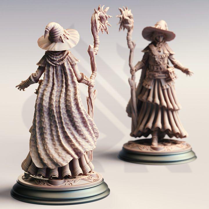 Alia of Ardris: Human Wizard Miniature - Tabletop RPG Model
