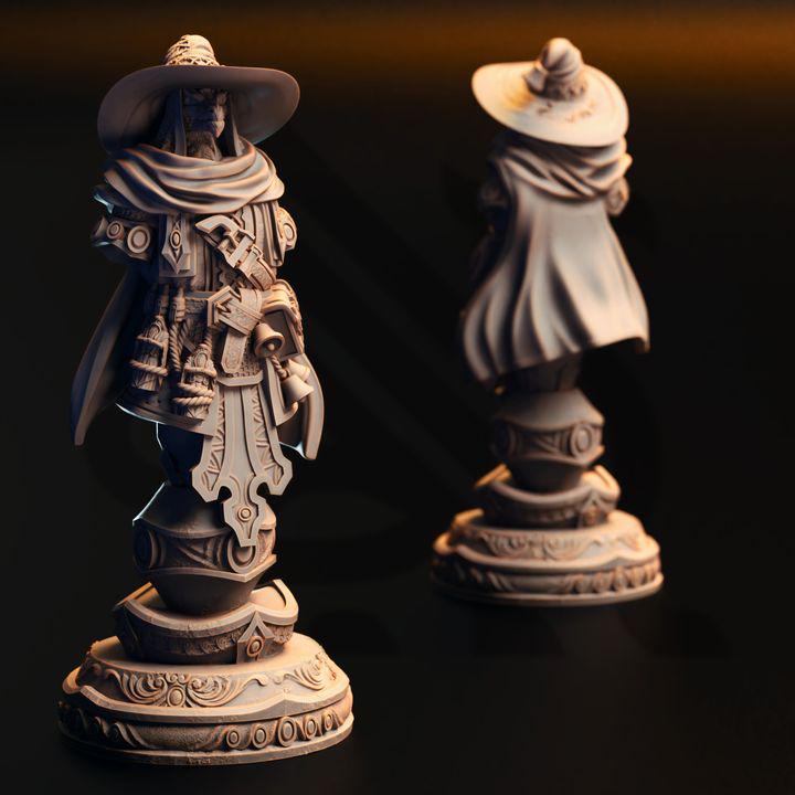Silver dragonborn sorcerer bust, 120mm fantasy collector's model, photo 2