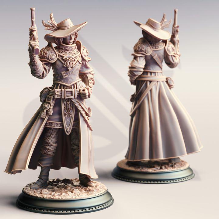 Lady Cirilia, High Inquisitor Miniature: 32mm/75mm Scale RPG Figure