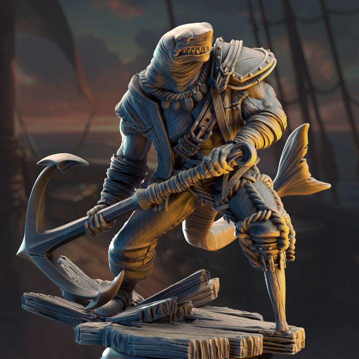 Sharkman Pirate Enforcer - Baz Smiley Armstrong