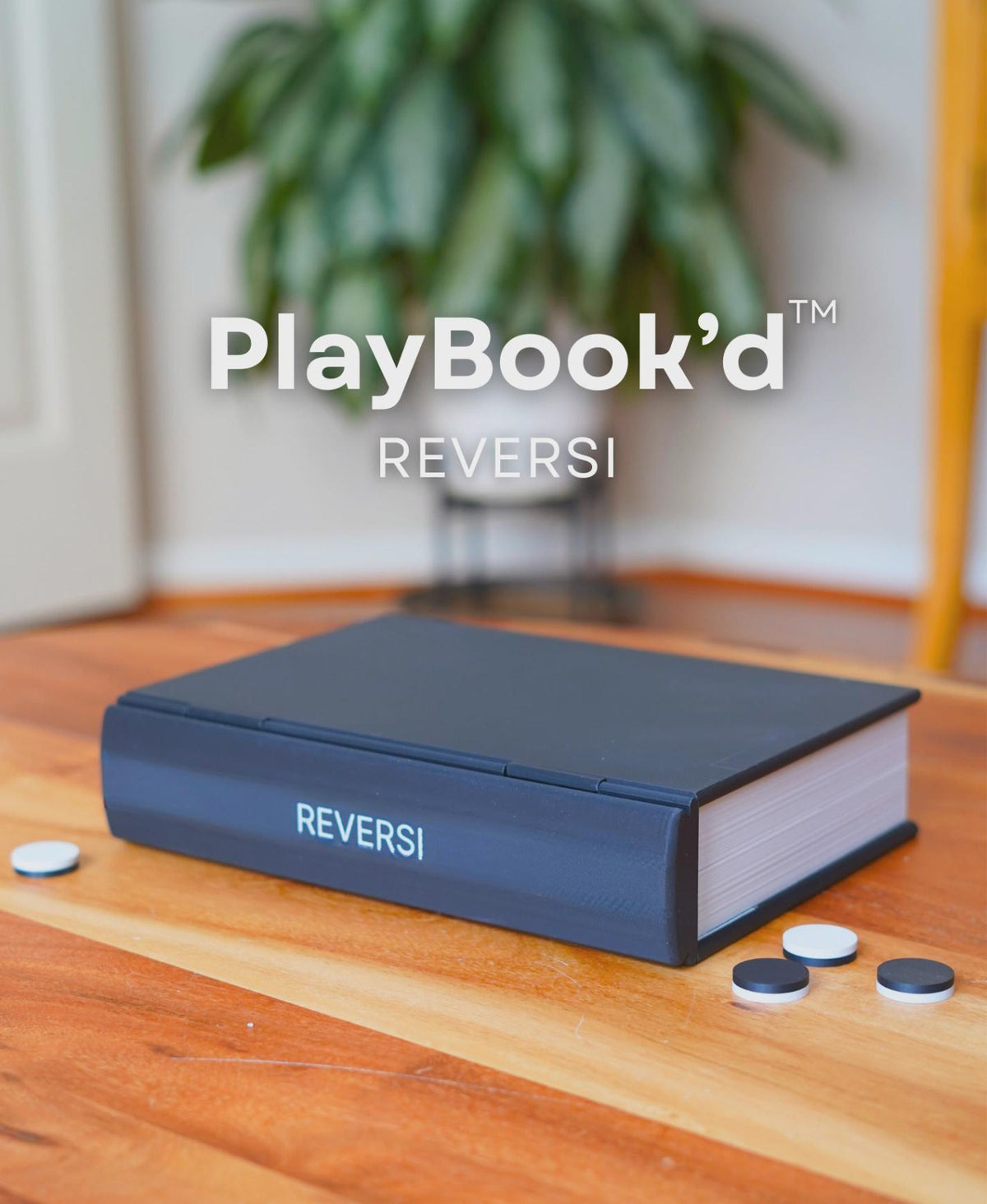 Reversi Book Board Game – Magnetic Strategy, Shelf-Friendly