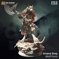 Ariana Grey Wolf Queen miniature, DM Stash, by GLC3DPrints
