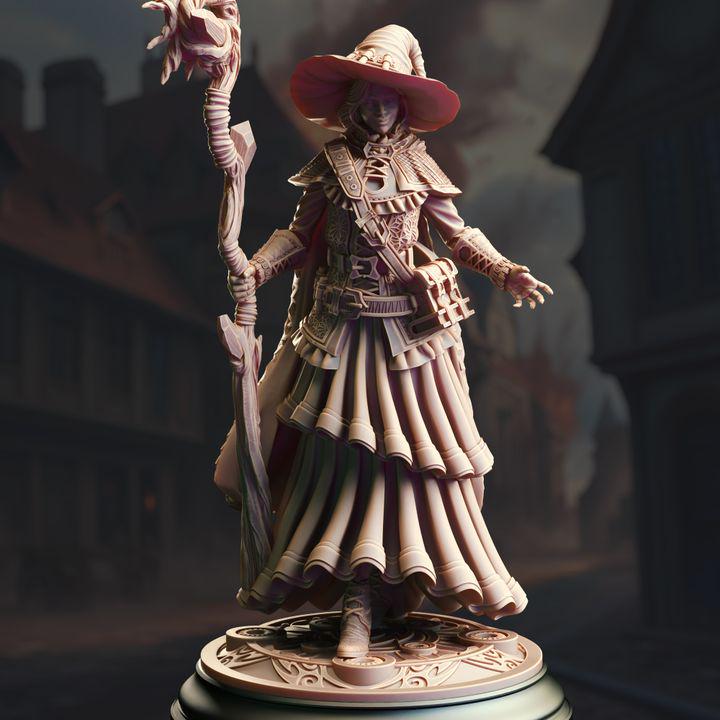 Alia of Ardris: Human Wizard Miniature - Tabletop RPG Model