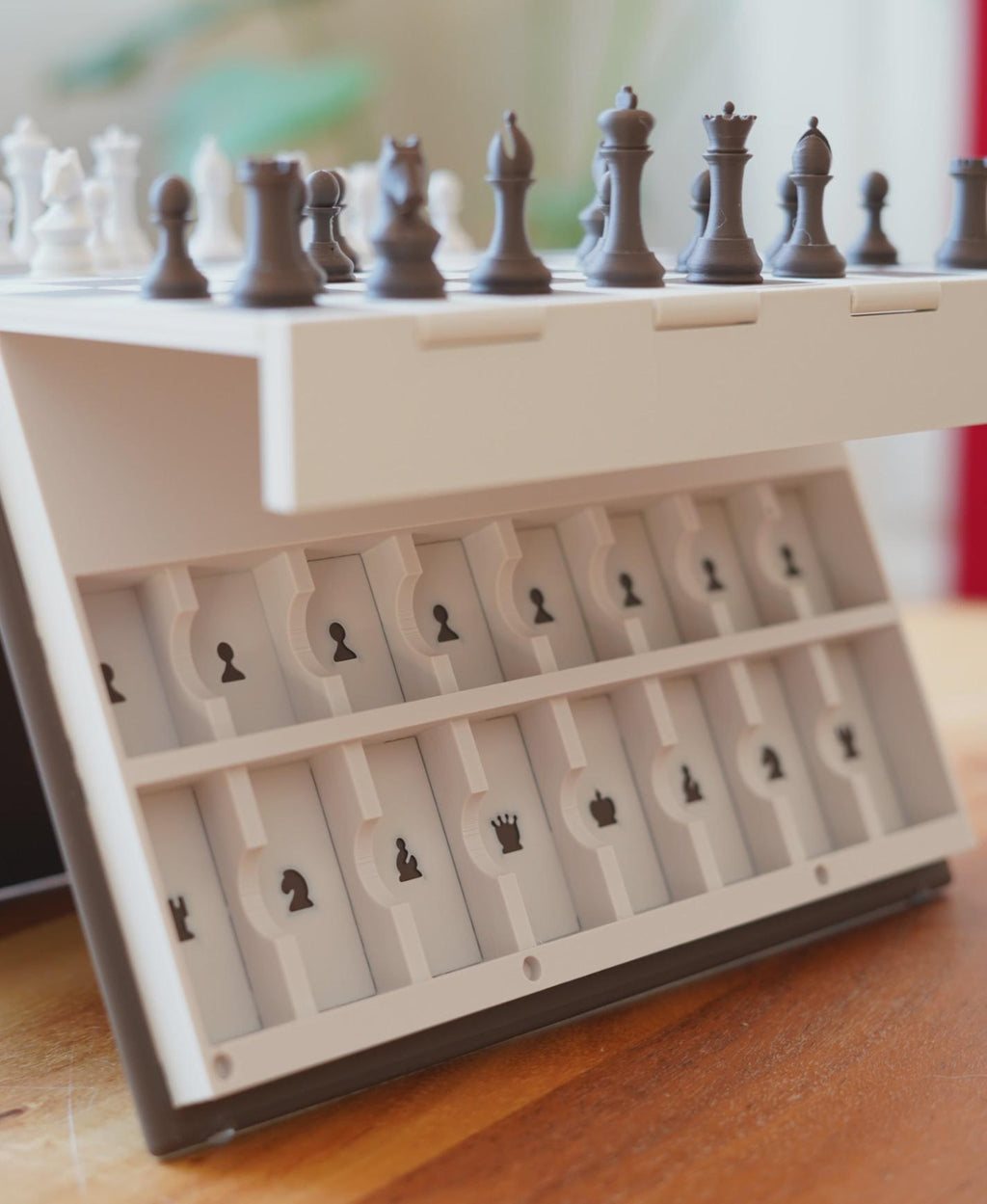 Magnetic Folding Chess Set | Portable Book Style Chess Board | Travel Strategy Game Bookshelf Decor | Chess Lover Gift | Modern Board Game
