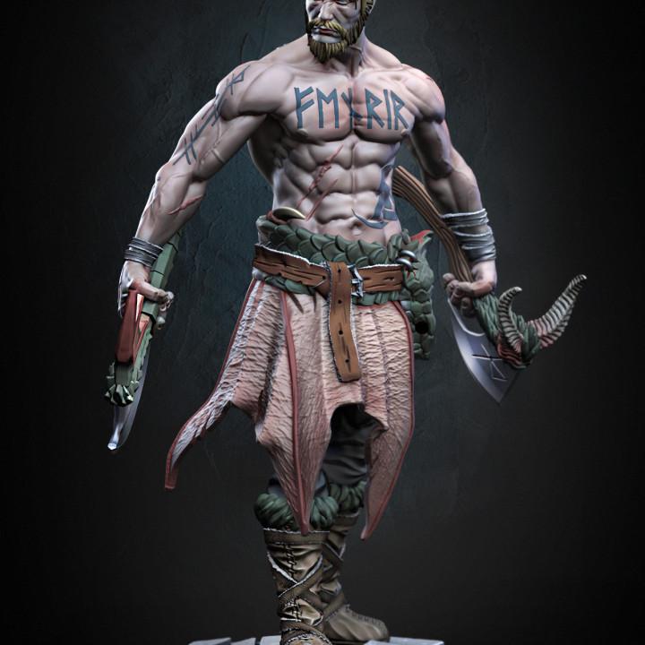 Ulfr the Norseman Berserker Miniature – Dragun Studios