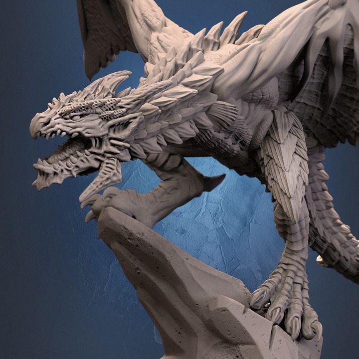 Dark Drake Wyvern Miniature – Dragun Studios RPG, D&D, Pathfinder