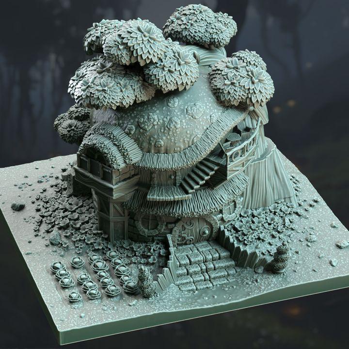 Fungi Cottage Terrain – 3-Level Fantasy Building