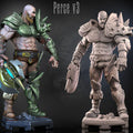 Unique Fantasy Barbarian Hero Miniature | Perce v3 Warrior Figure for Tabletop RPGs | Highly Detailed Resin Model for Painting and Gaming