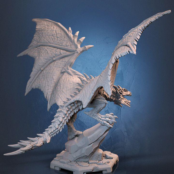 Dark Drake Wyvern Miniature – Dragun Studios RPG, D&D, Pathfinder