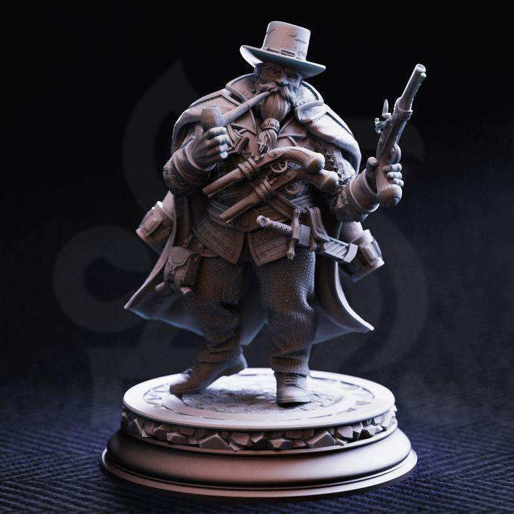 Torgrik Tall Hat – Dwarven Gunslinger Miniature
