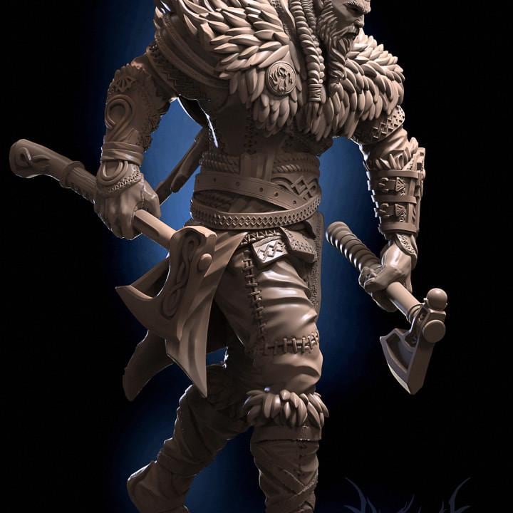Eigor Viking Berserker Miniature – D&D Tabletop Figure