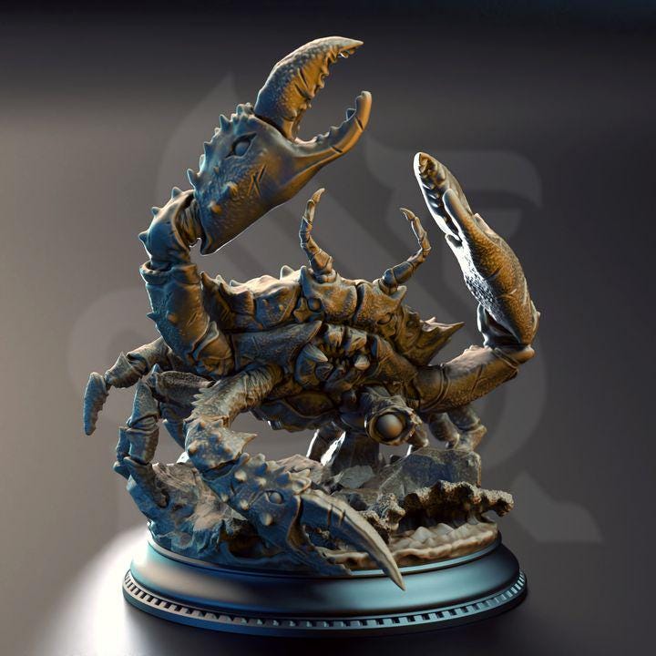 Snippy the Triclaw Crab large monster miniature, photo 2