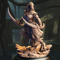 Kijaa Shadowblade black dragonborn rogue miniature, by GLC3DPrints