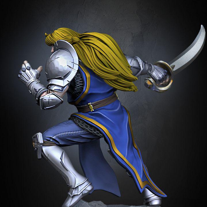 Lancelot V2 Knight Miniature – D&D Tabletop RPG