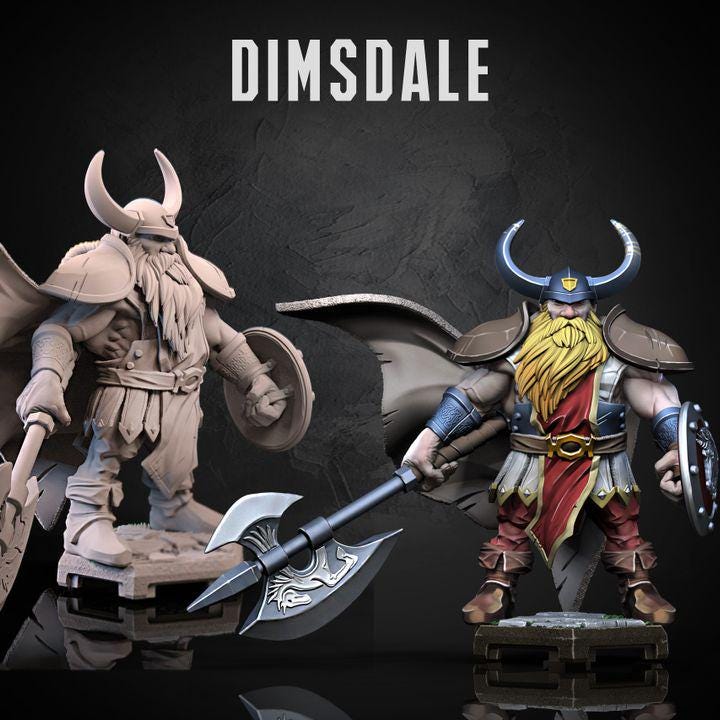 Dims the Dwarf – Viking Warrior Miniature