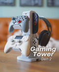 Gaming Tower Gen 2, controller and headset organiser, by GLC3DPrints