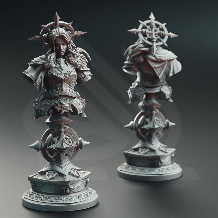 Johanna Saffron paladin of vengeance bust, 120mm, photo 2