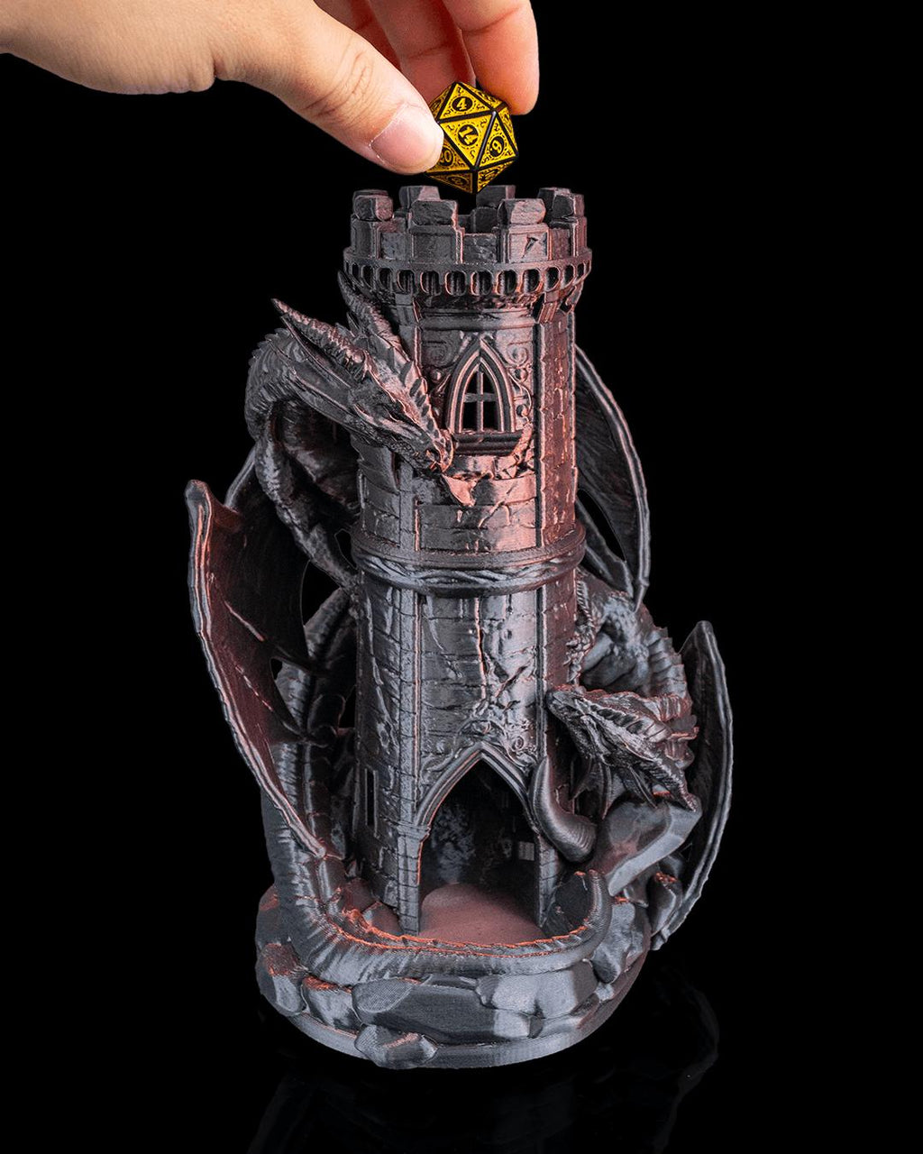 Twin Fate Dragon Dice Tower – Tabletop RPG Dice Roller