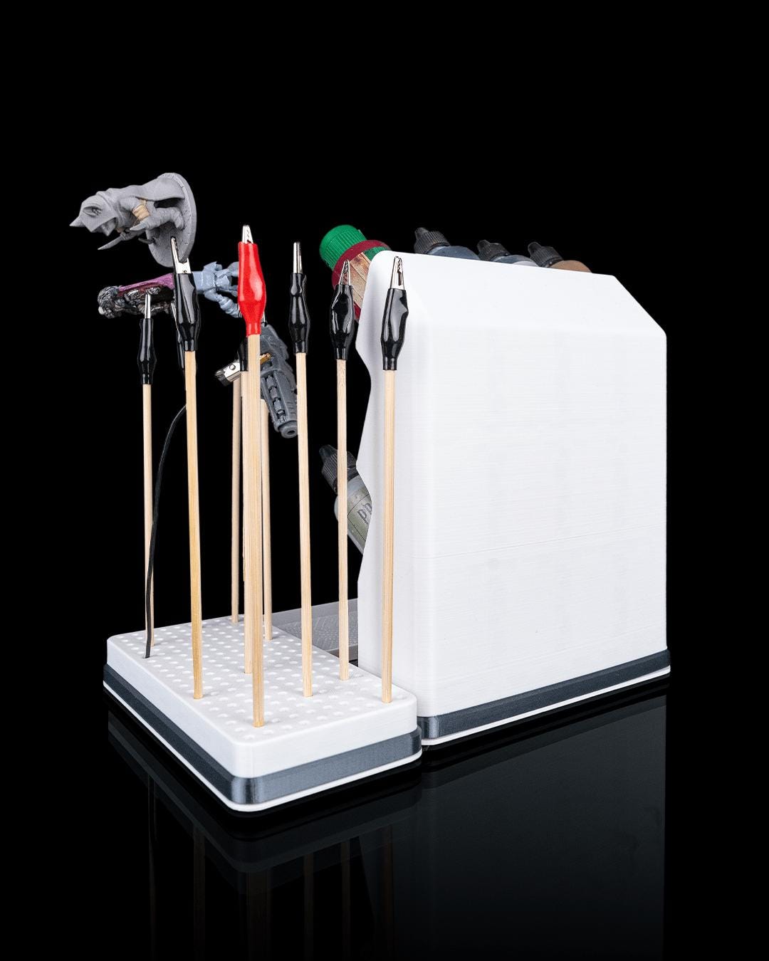 Miniature Painting Station – Paint Rack & Brush Organizer