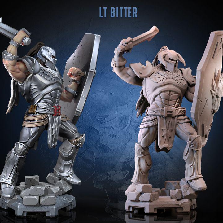 Battler Knight Miniature: 66mm/99mm Resin Model - Dragun Studios