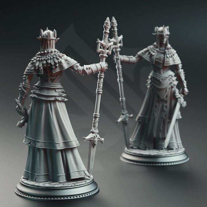 Evana the Proselytizer Miniature – Half-Elf Cleric, DM Stash