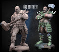 Brutal Hammer warrior miniature by Dragun Studios, printed by GLC3DPrints