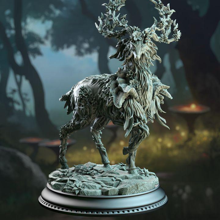 Gwynevel noble forest spirit miniature, 32mm, by GLC3DPrints