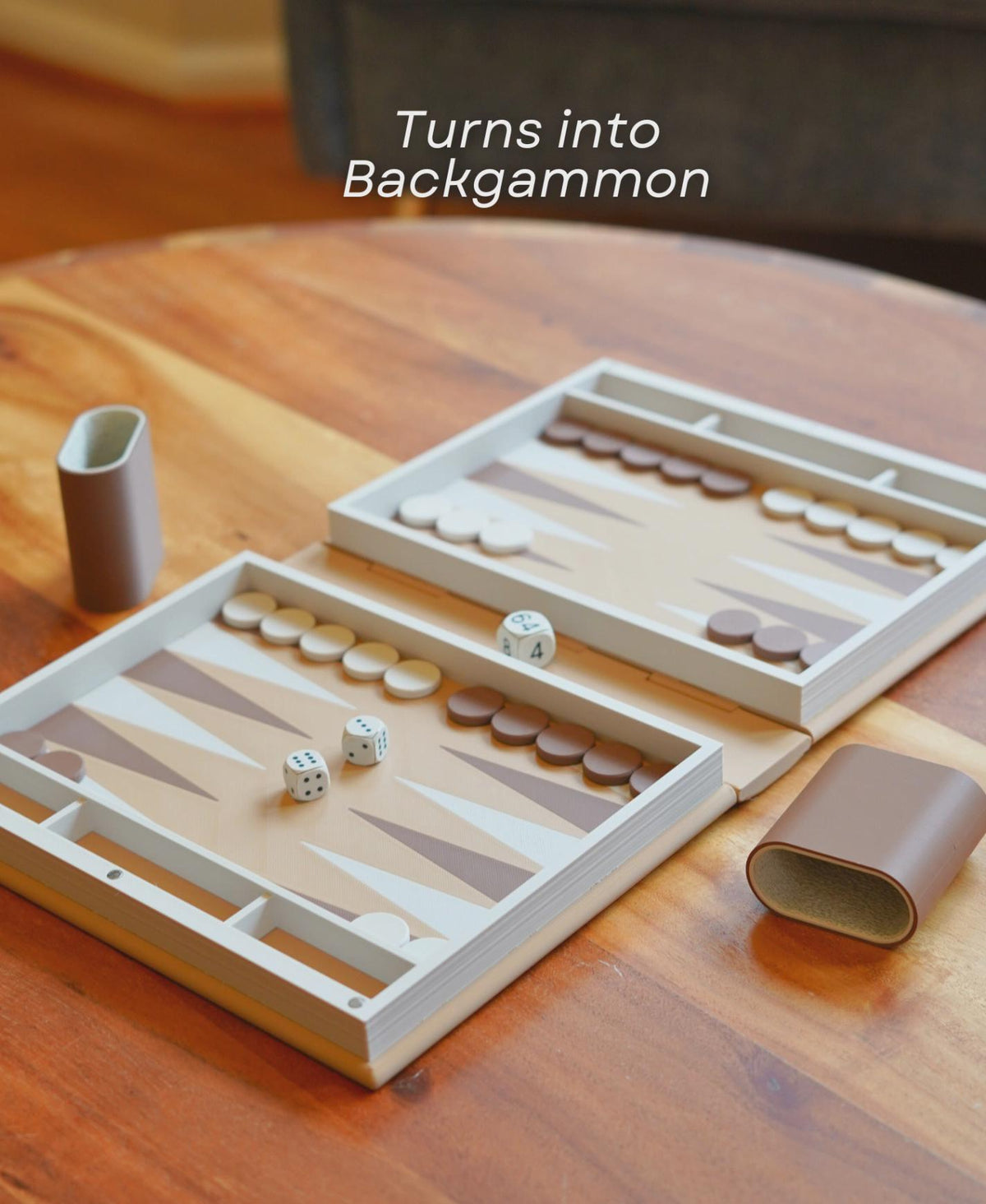 PlayBook'd Backgammon – Hidden Book Board Game, Shelf Decor