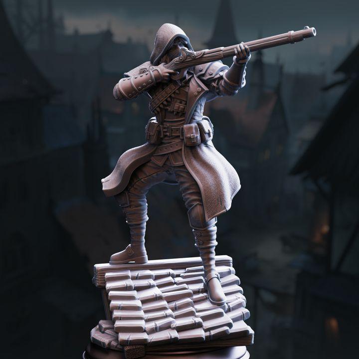 Richard Sharpey Pointer sharpshooter rogue miniature, by GLC3DPrints