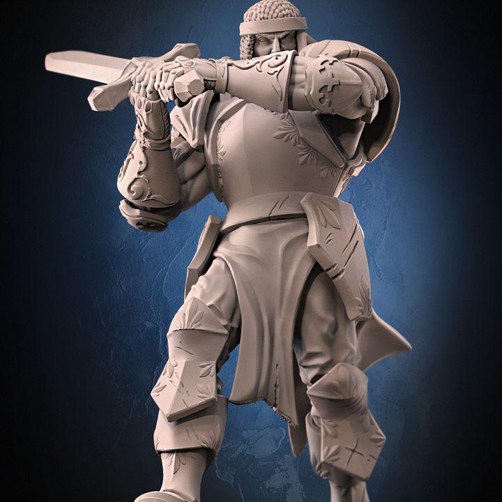 King Arthur v2 Knight Miniature (32mm/75mm)