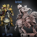 General Garibaldi – Mounted Knight – 65mm Scale – Fantasy Miniature – DnD Pathfinder Boss – Cavalry Warrior