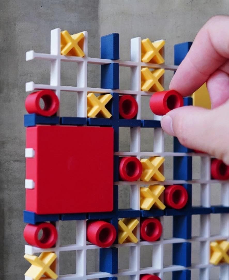 Ultimate Tic Tac Toe Book Game | Magnetic Travel Strategy Board Game