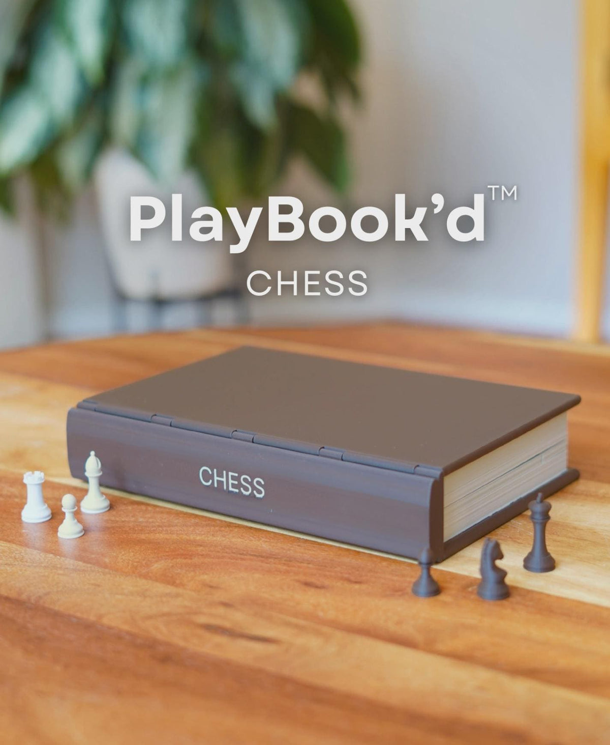 Magnetic Folding Chess Set | Portable Book Style Chess Board | Travel Strategy Game Bookshelf Decor | Chess Lover Gift | Modern Board Game