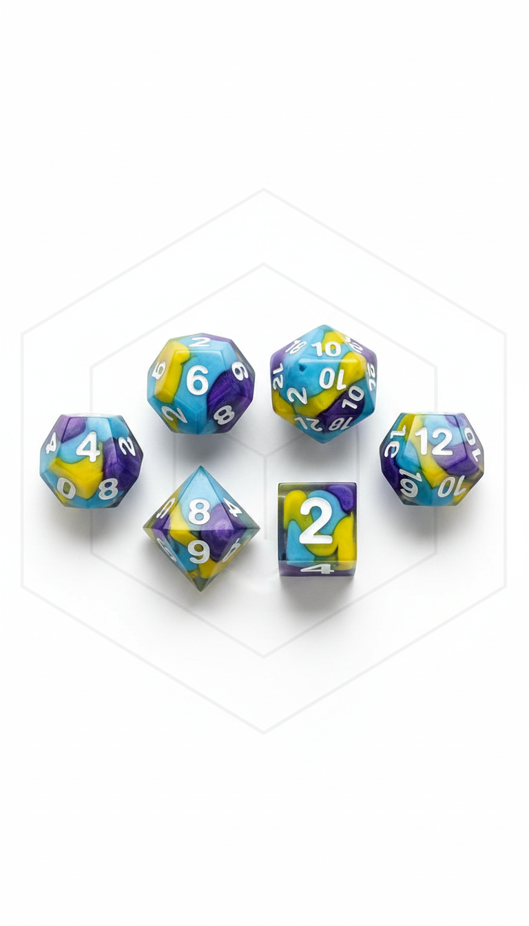Custom acrylic dice set