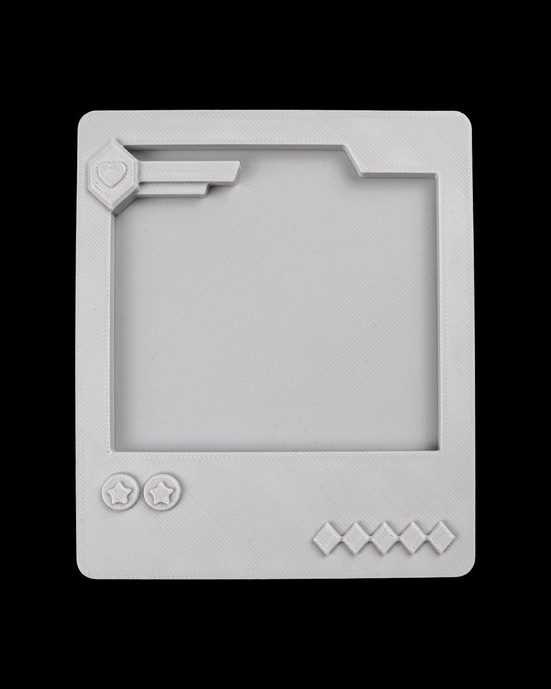 Retro Gaming Card Photo Frame – Magnetic Desk Decor