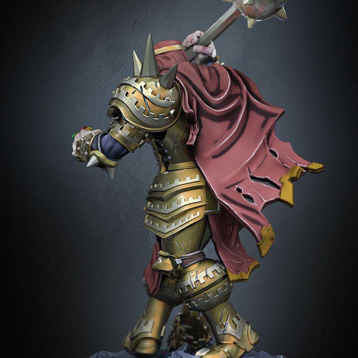 Garibaldi V2 Warlord Miniature with Armored War Horse (64mm)