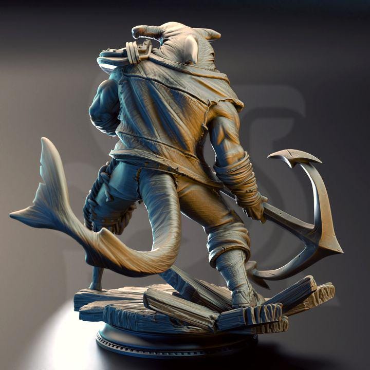 Sharkman pirate enforcer miniature, photo 2