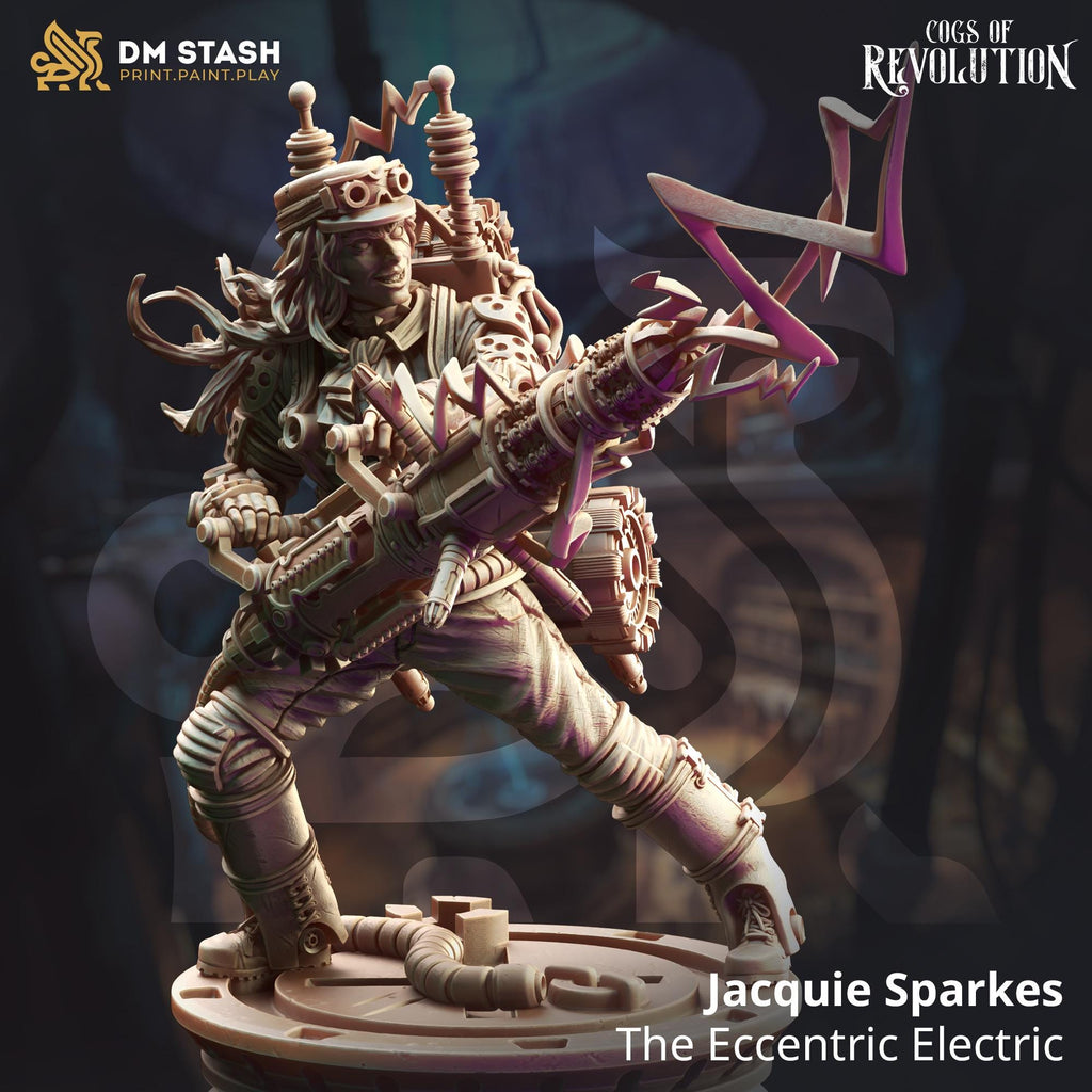Steampunk artificer miniature for D&D fantasy RPG, by GLC3DPrints