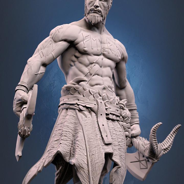 Ulfr the Norseman Berserker Miniature – Dragun Studios