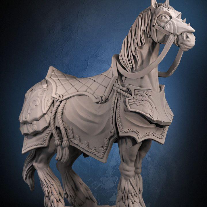Garibaldi V2 Warlord Miniature with Armored War Horse (64mm)