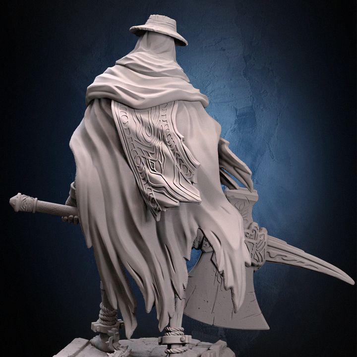 Giant Keeper Undead Miniature: Axe-Wielding Sentinel, Dragun Studios (53mm/102mm)