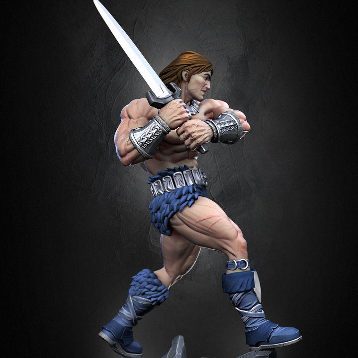 Sword Battler Fantasy Barbarian Miniature – Dragun Studios
