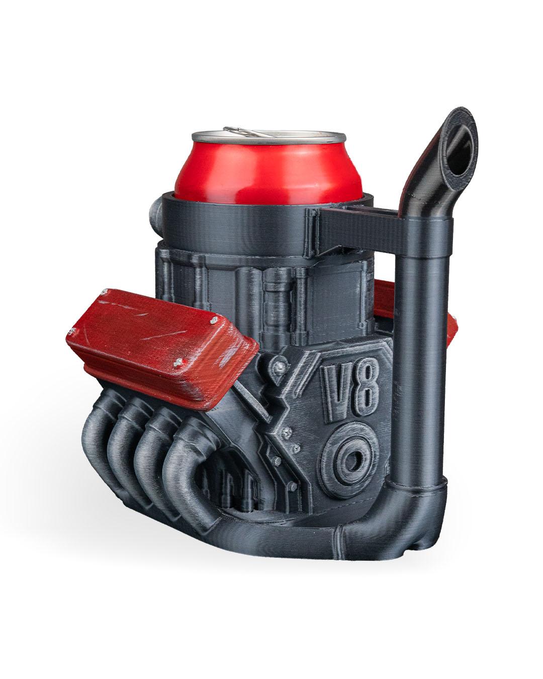 Octane V8 Engine Can Holder – Car Lover Gift