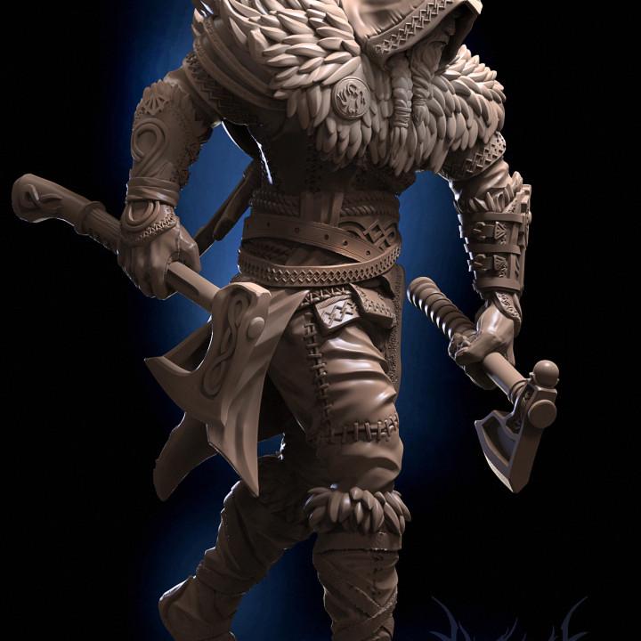 Eigor Viking Berserker Miniature – D&D Tabletop Figure