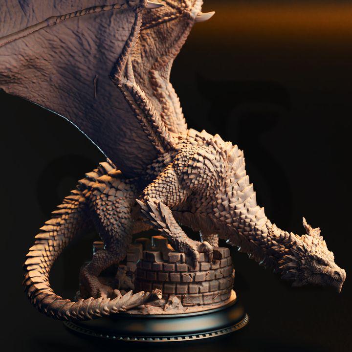 Azmordion silver dragon miniature, photo 2