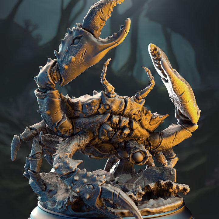 Snippy the Triclaw Crab large monster miniature, 32mm, by GLC3DPrints