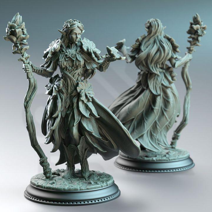 Synoria the Feywalker: Elf Druid Resin Miniature - DM Stash Model