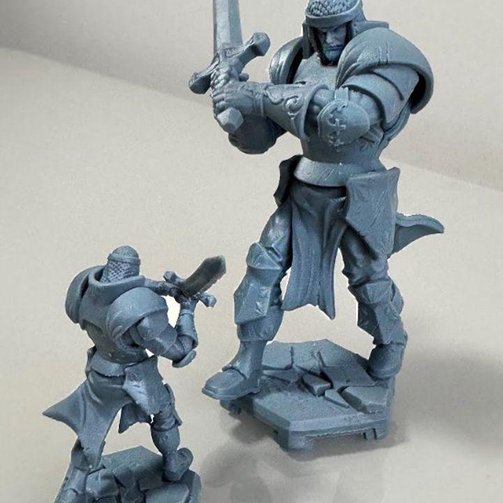 King Arthur v2 Knight Miniature (32mm/75mm)
