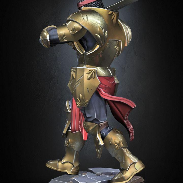 King Arthur v2 Knight Miniature (32mm/75mm)