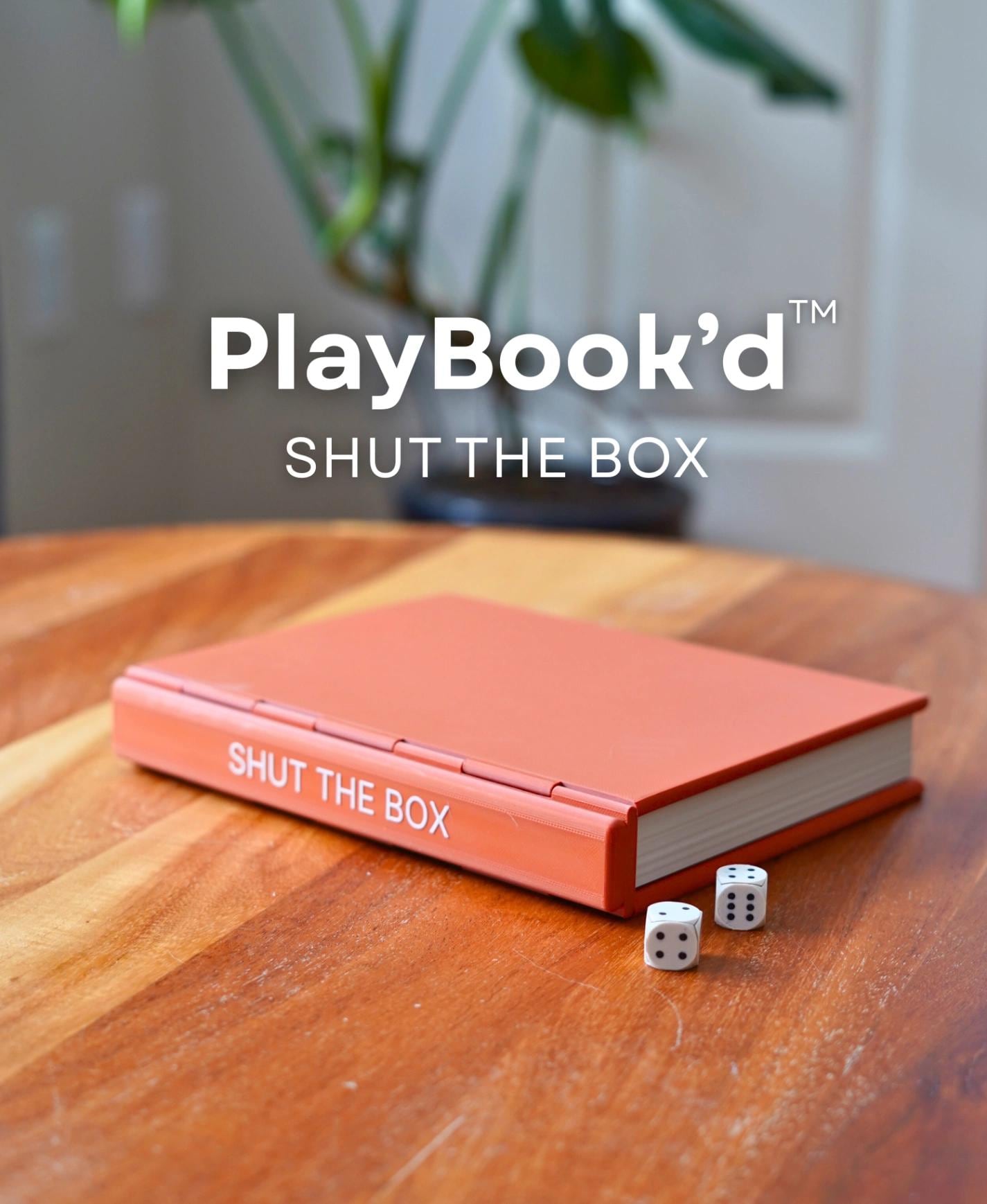 PlayBook'd Shut the Box Dice Game – Book Style Travel Board Game
